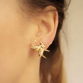 Aretes de mosca vista real